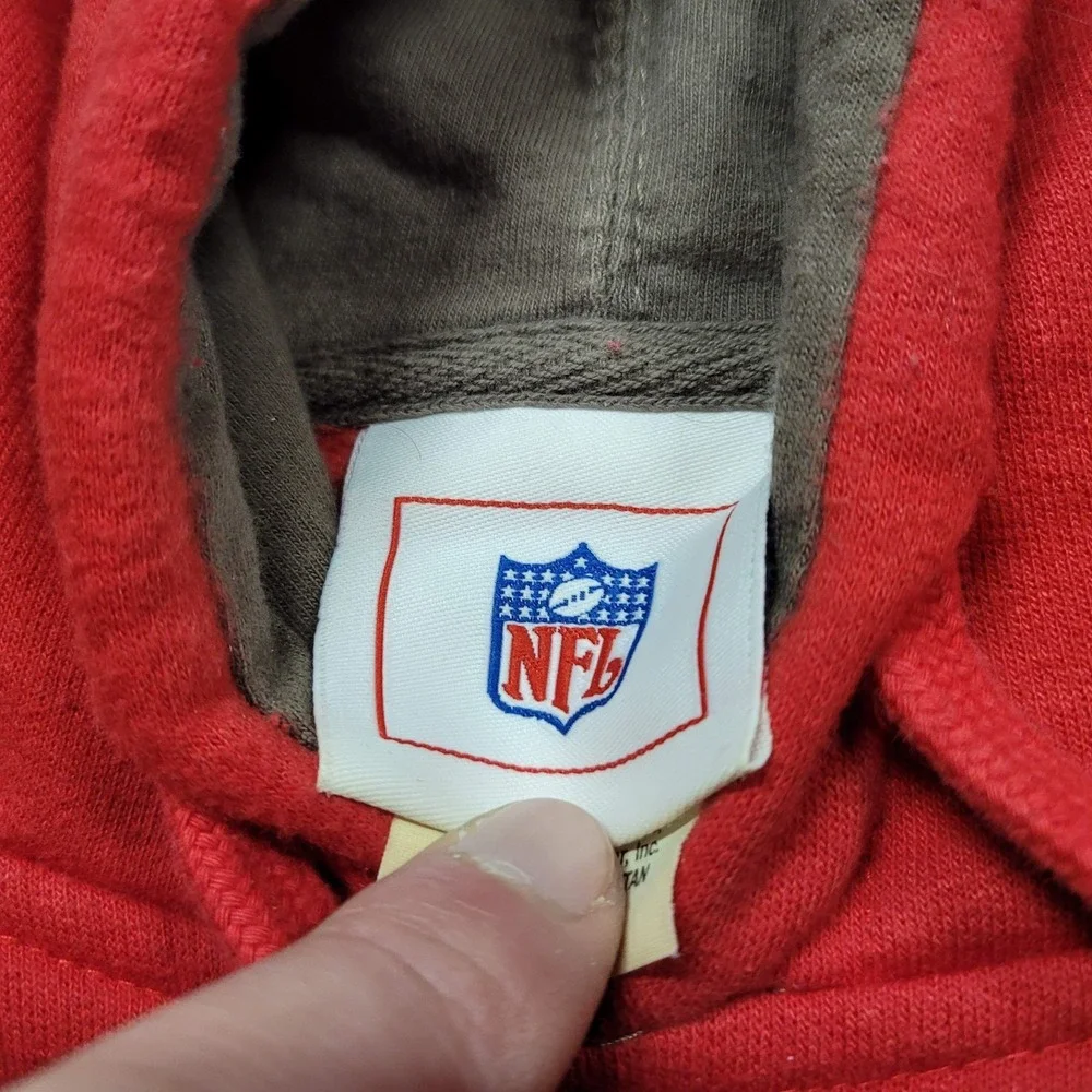 Tampa Bay Buccaneers Hoodie Mens XL Red Grey Pullover Sweatshirt‎ NFL Football